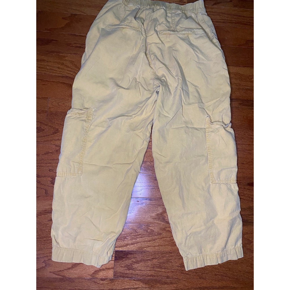 Zara Light Brown Cargo Pants with‎ Linen Size 6 - Picture 12 of 14